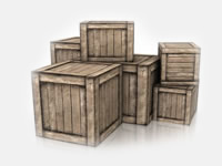 Free crate 3d model